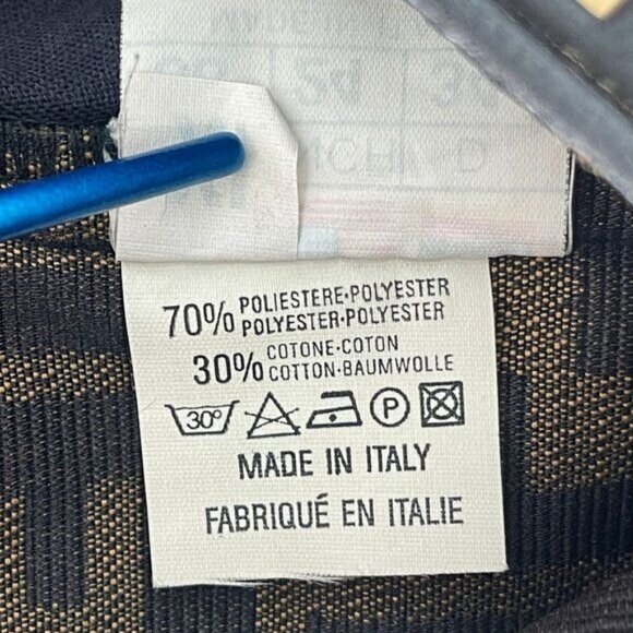 Authentic FENDI FF Zucca Vintage Printed Mini Skirt Brown Tan Pockets - Picture 12 of 12